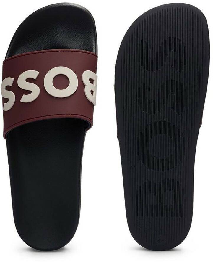 Hugo Boss Kirk Slides rot Herren-Sandalen