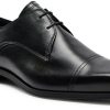 Herren-Halbschuhe Hugo Boss Derby 'Theon' Label-Prägung schwarz