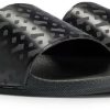 Herren-Sandalen Hugo Boss Slides Monogramm-Riemen Style Bay it Slid rbmn schwarz 50497833