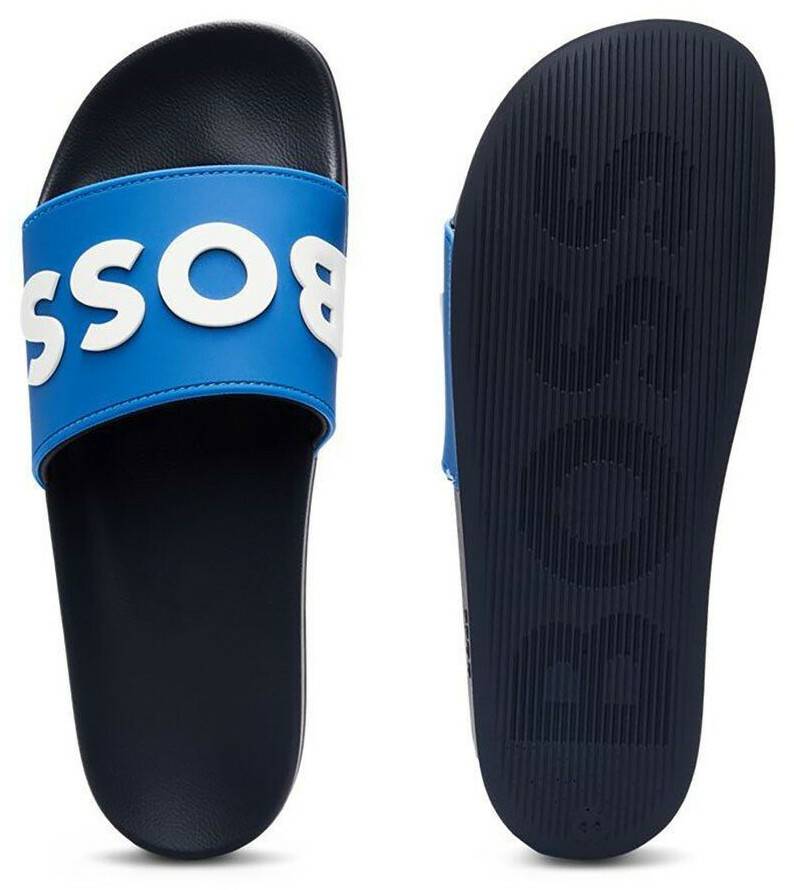 Hugo Boss Kirk Slides blau Herren-Sandalen